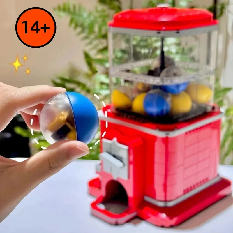 

2025 NEW Creative Ideas Vending Machine Set Building Blocks Coin Operated Play Game Brick Toys Christmas Birthday Gifts
