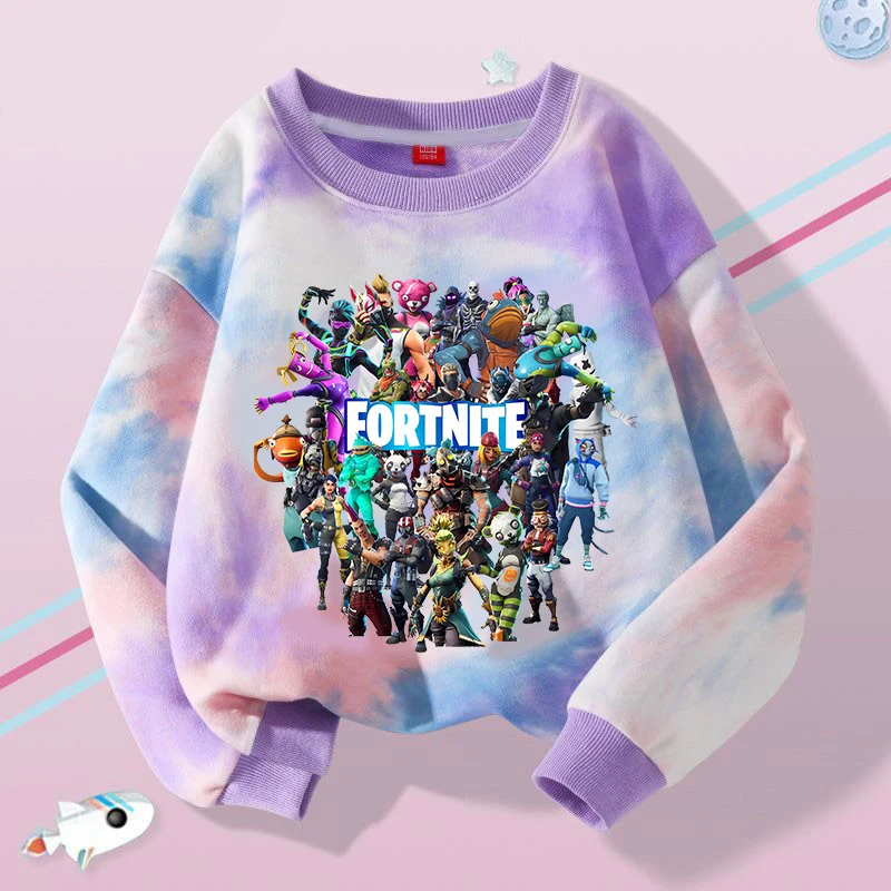 جديد Fortnite الأطفال بلوزات الكرتون لعبة شخصية مطبوعة هوديي الأولاد الخريف ملابس رياضية غير رسمية الشتاء الاطفال الملابس #6