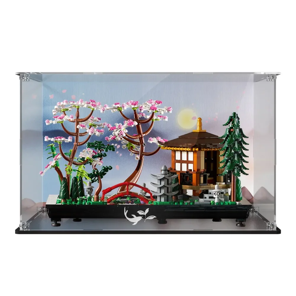 Acrylic Display Case for Model 10315 Tranquil Garden, Dust-Proof Showcase, Model Not Included