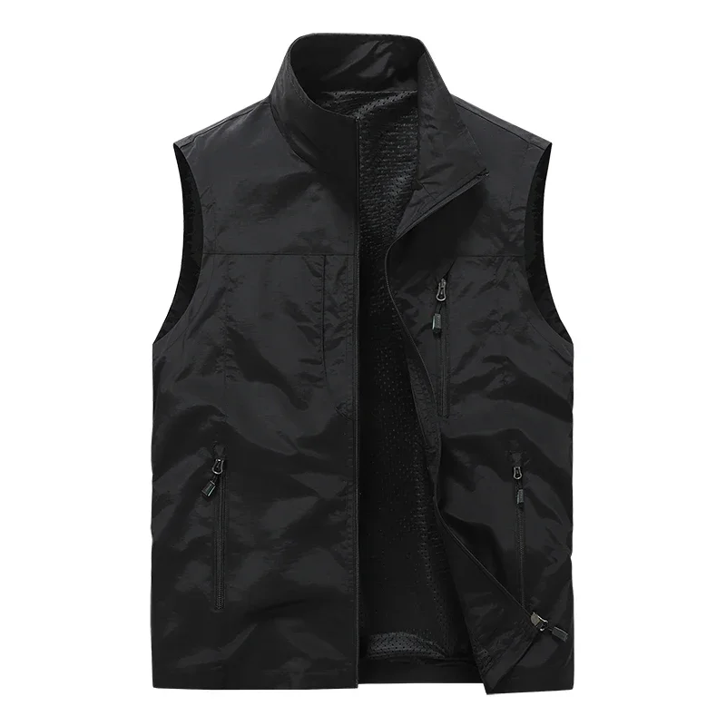 Herren Outdoor-Bergsteiger- und Wanderweste, Langlebig, Bequem, Atmungsaktiv, Frühlings- und Herbstmode, Trendiges Freizeit-Tanktop