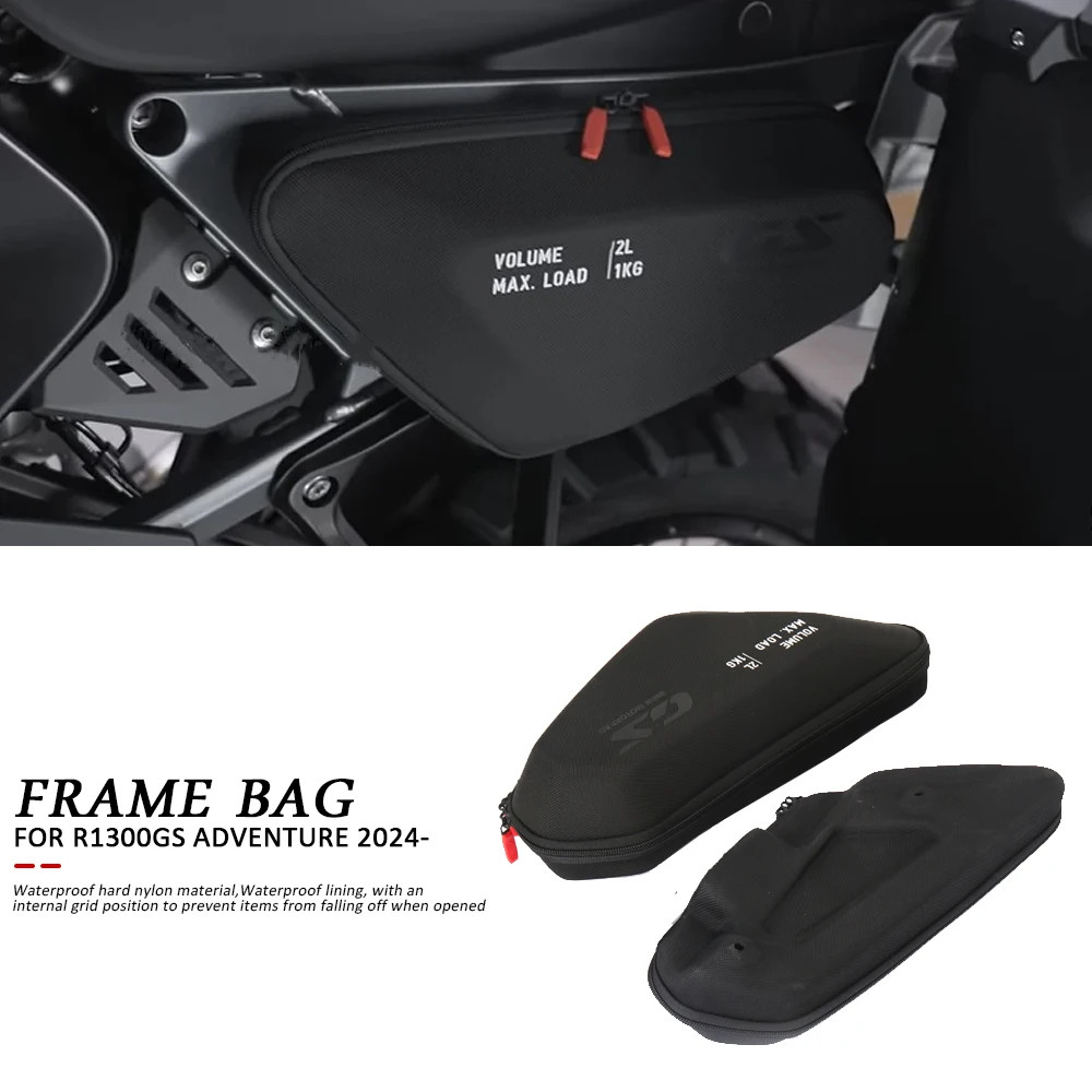 

New For BMW R1300GS Adventure R 1300 GSA R1300 GS ADV 2024 2025 Motorcycle Side Frame Bag Storage Package Bags Waterproof Bag