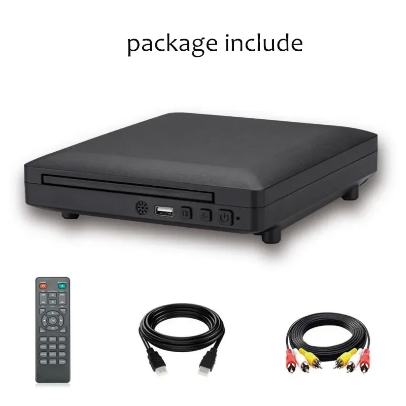 Imagem -06 - Pequeno Compacto Portátil Dvd Player Externo Usb e Porta Hdmi Suporte cd Vcd Dvd Disc Usado em Casa Viajando Camper rv Hot Sale