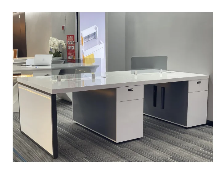 *Modular 4-Station Modern MDF Workbench Convertible Desk Custom Size Home Office Living Room Kitchen Workshop Hall Apartment
