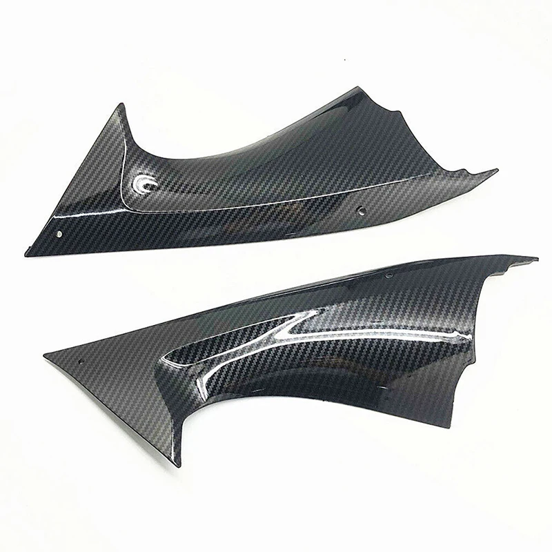 2Pcs Carbon Fiber Style Side Air Duct Cover Fairing Cockpit Panel for Yamaha YZF-R6 2008-2016 Motorcycle Left Right Infill Trim