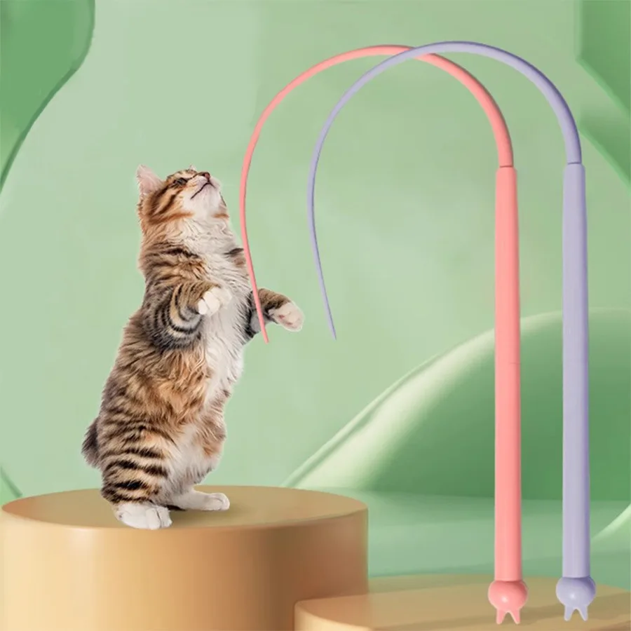 Mouse Tail Cat Funny Stick Bionic Design Stimulates Cat’s Cat Hunting Nature Cat Interactive Toy Cat Funny Toy Stick