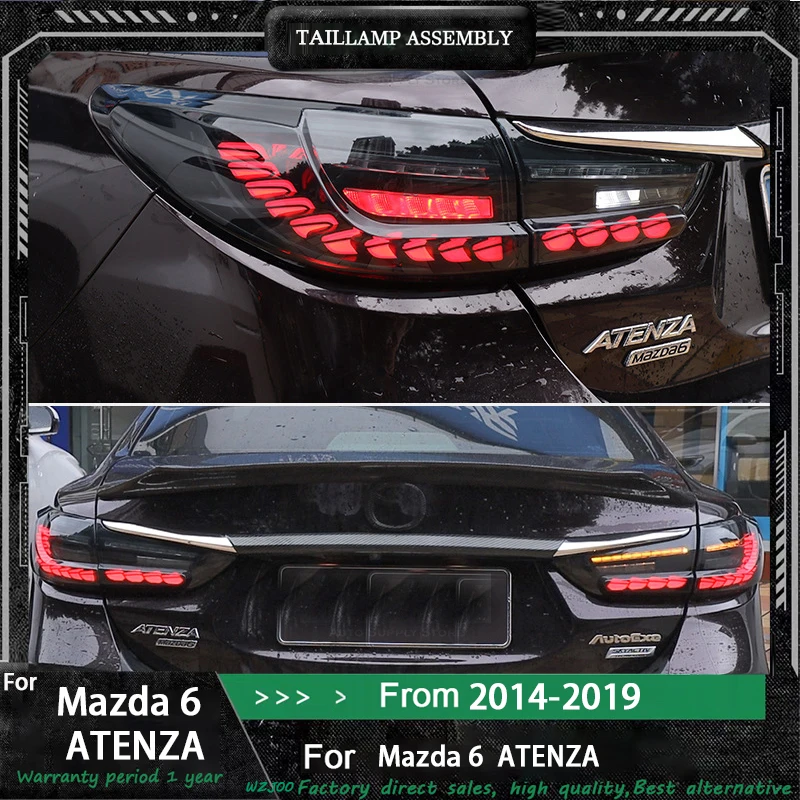 

Автомобильные аксессуары, задний фонарь для Mazda 6, светодиодный задний фонарь 2012-2020 Mazda6 Atenza, задние фонари, светодиодный DRL, сигнальный тормоз, задний фонарь, авто