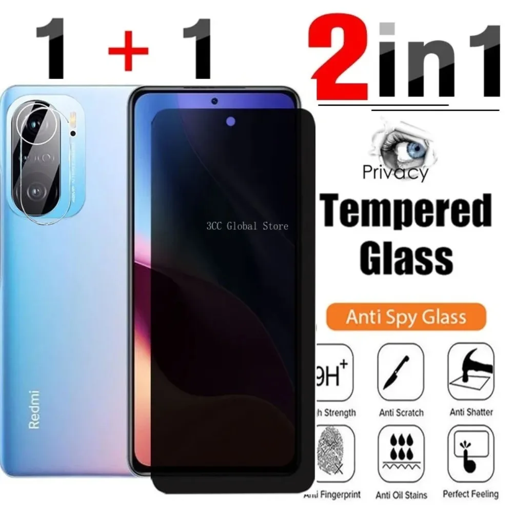 Защитное стекло 2 в 1 для Xiaomi Redmi K40 K50 K60 Gaming Pro 10 8 7 10C 10A 9A 9i 9C 9T