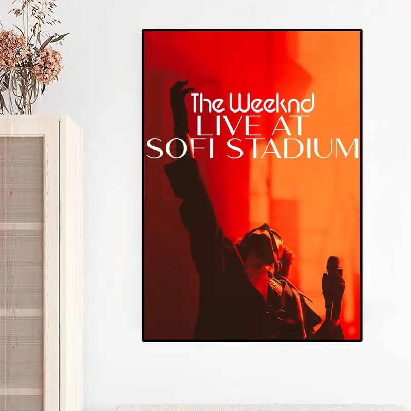 Singer The Weeknd POSTER Poster Prints Wall Painting Bedroom Living Room Wall Sticker Small