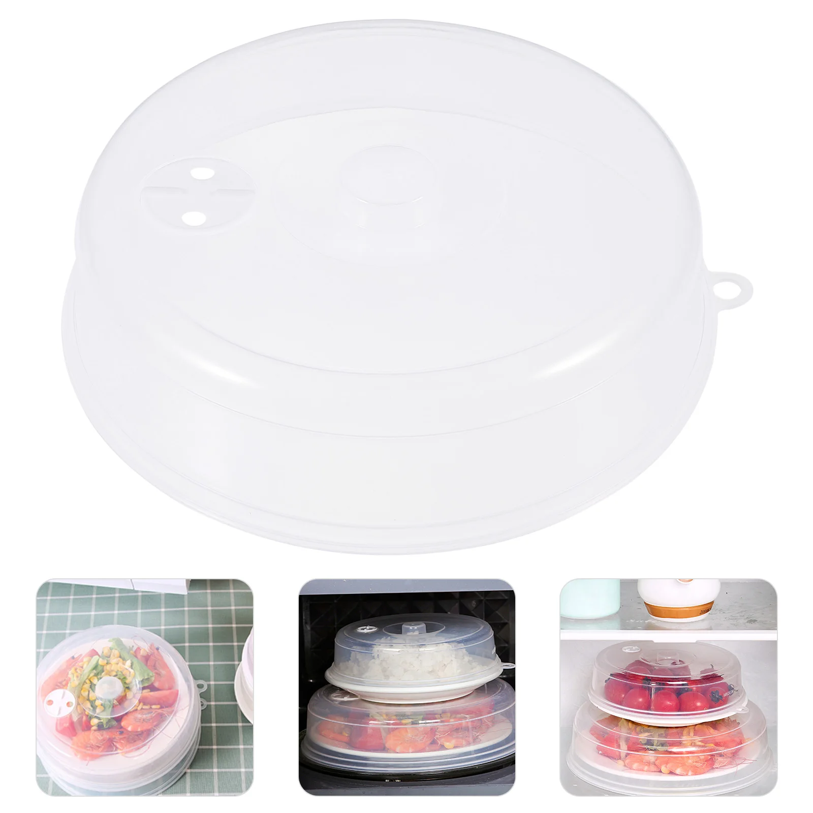 

3 Pcs Fresh Cover Food Covers for Microwave Oven Plates Fresh-keeping Protector Pp Bowl Lid Wrapping Plastic