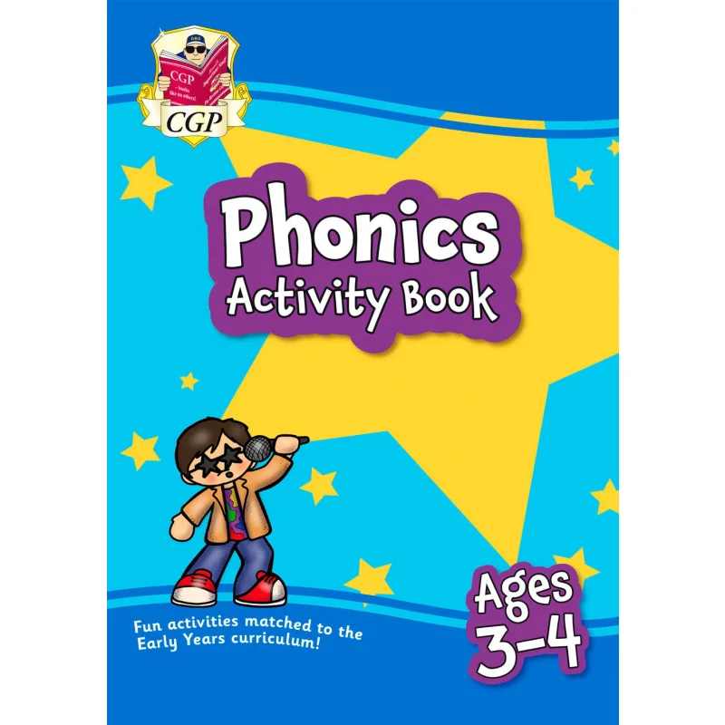 

Новая книга Phonics Activity для детей 34 лет, идеально подходит для дошкольников и домашнего обучения, книги CGP 9781789086072