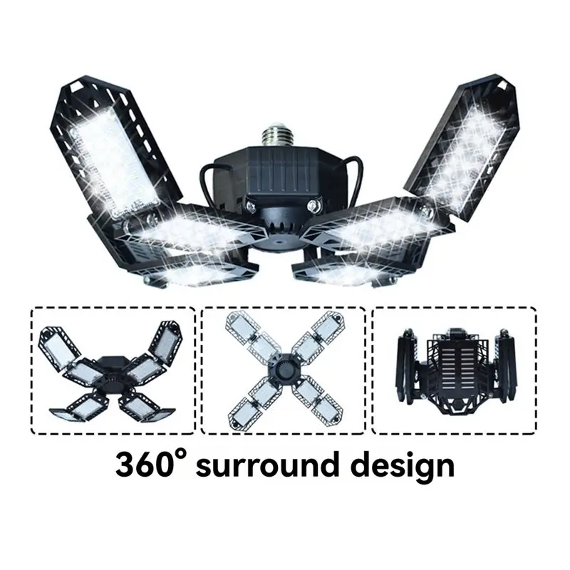 ABRB-أضواء العمل LED 150 واط مصباح جراج قابل للطي 12000 التجويف قوية للمنزل غرفة مستودع السقف الضوء الصناعي