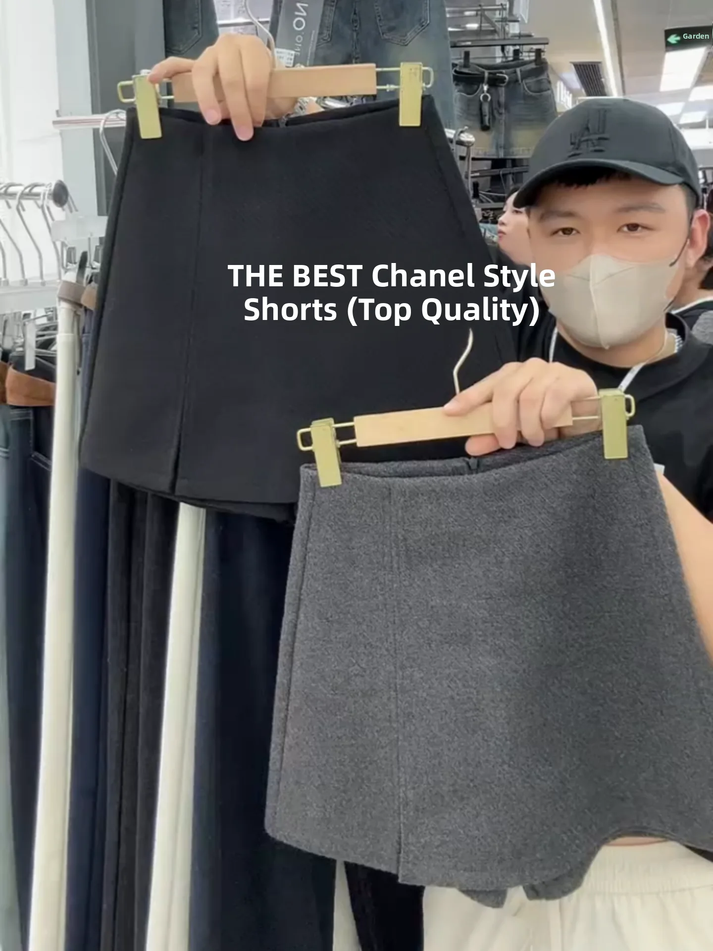 plus Size Grey Woolen  Skirt Thick High Waist Design Slimming Split Half-length Pants Casual Pure Color A-Line Skirt