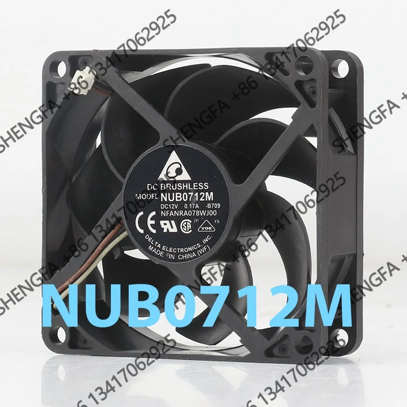 NUB0712M coolingfan Original new Delta 5V 24V 48V DC 12V 0.17A AC EC 7025 70X70X25MM 7CM server Three-wire multimedia projector