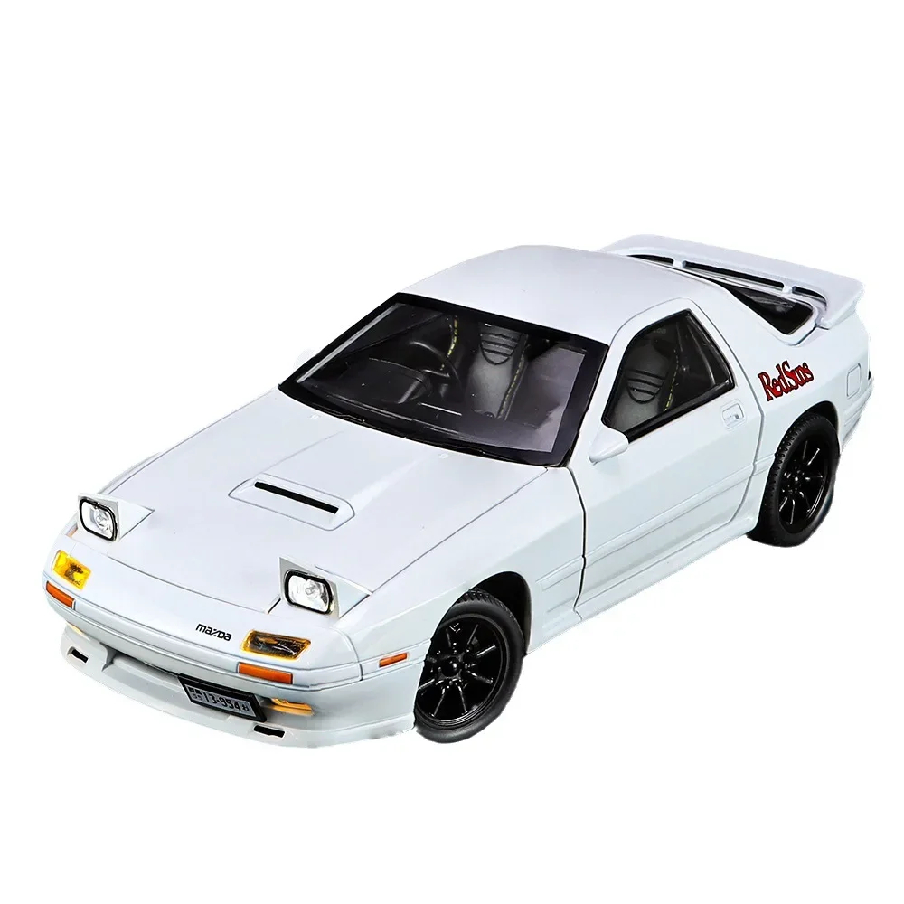 Lichtmetalen Auto 1:24 Mazda Rx7 RX-7 Supercar-Legering Auto-Diëristen En Speelgoedvoertuigen Automodel Geluid En Licht Terugtrekken Autospeelgoed Voor Geschenken