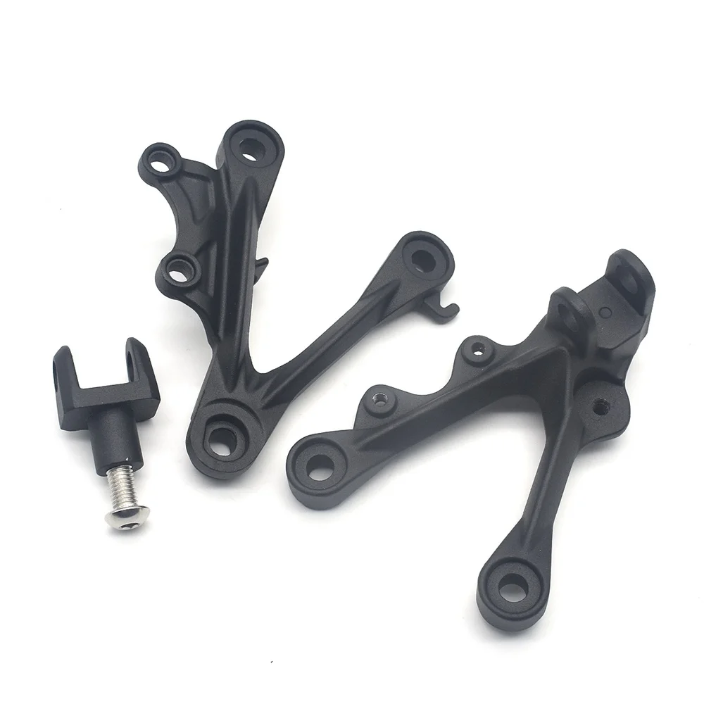 For Kawasaki ZX6R ZX-6R ZX636 2009 2010 2011 2012 2012 2014 2015 2016 2017 2018 Motorcycle Front Footrest Foot Pegs Bracket Set