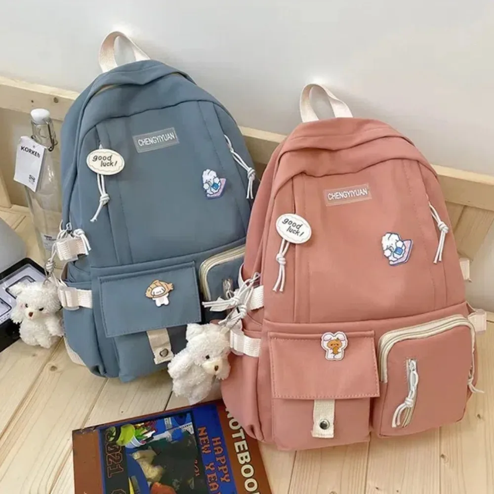 Mochila de estilo coreano para mujeres, mochilas de escuela secundaria para adolescentes, Mochila de nailon, bolso de hombro para estudiantes, Mochila escolar 2023 para niños