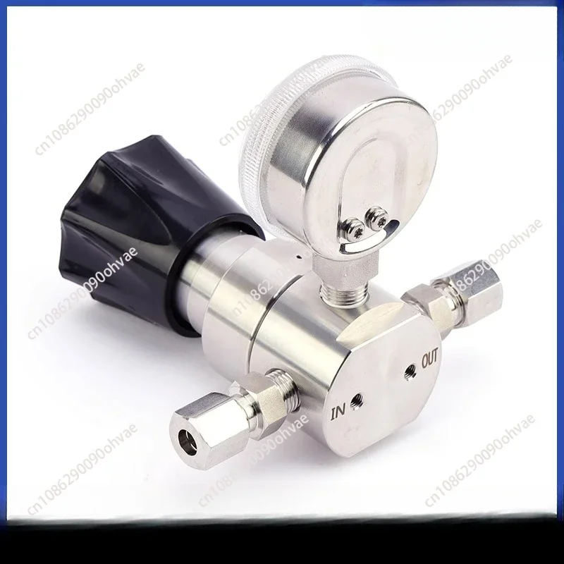 Stainless steel single gauge pressure reducing valve ammonia oxygen nitrogen gas precision high micro pressure