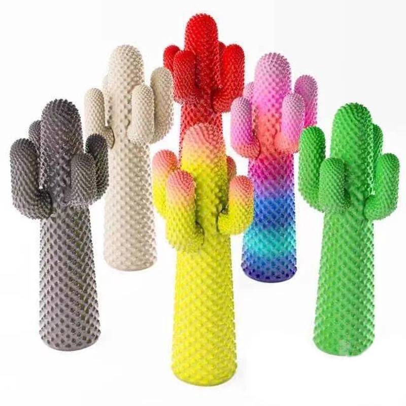 

Home special-shaped trend living room coat rack sculpture Internet celebrity cactus ornament floor decoration