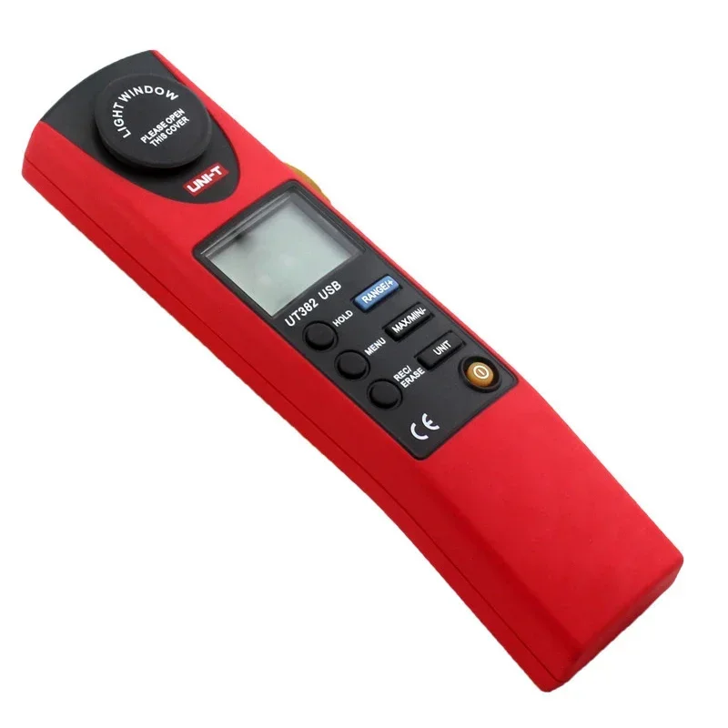 UNI-T UT382 Digital Illuminometer Light Illumination Meter 20~20000 Lux 0~2000 FC MAX/MIN Displaying Data Logging