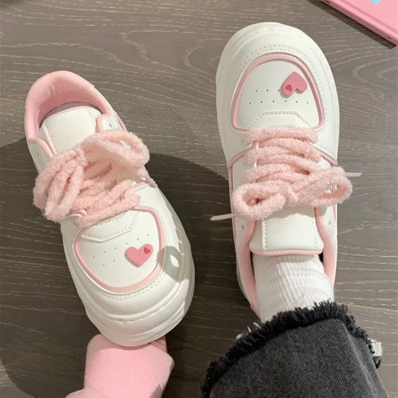 Little White Shoes Female Autumn and Winter 2023 New Fashion Casual Simple All-match Thick Bottom Women Shoes Autumn and Winter