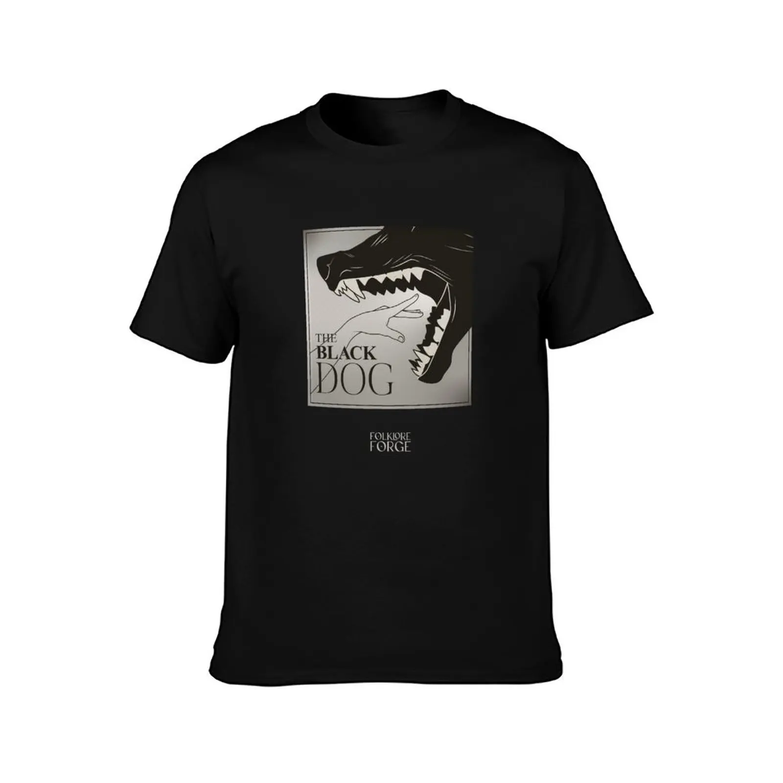Tortured black dog T-Shirt Halloween Casual T-Shirt
