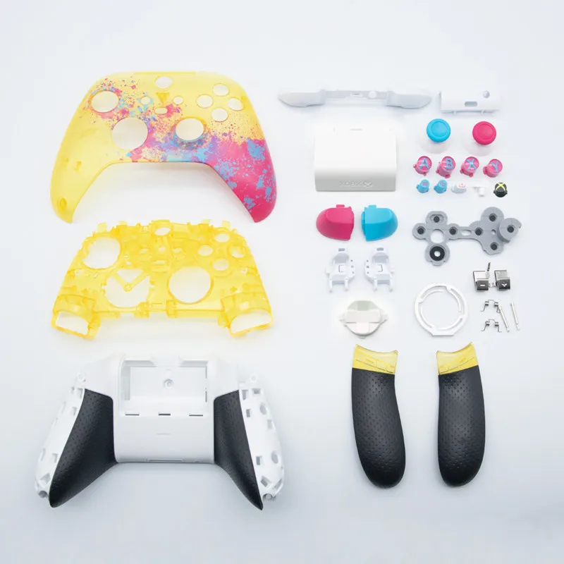 Xbox 시리즈 S 및 Xbox 시리즈 X 컨트롤러용 DIY 풀 세트 하우징 쉘 케이스, 배터리 후면 커버 버튼, Forza-Horizon 5 Edition