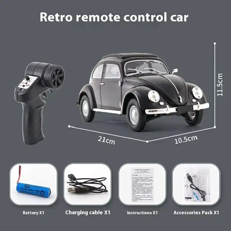 1949-1963per Vw Beetle Hardtop Berlina Modello 1:16 Wpl D62mini Auto telecomandata Giocattolo CarRemote Control Rc Arrampicata Auto Giocattolo Regalo