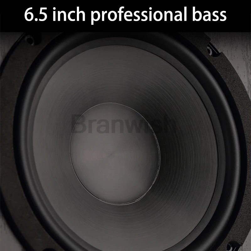 6.5 Inch Subwoofer 100W*2 Power Speaker Passive Bookshelf Speaker Two-Way Surround Sound Desktop HiFi Speaker Sound Box Speaker