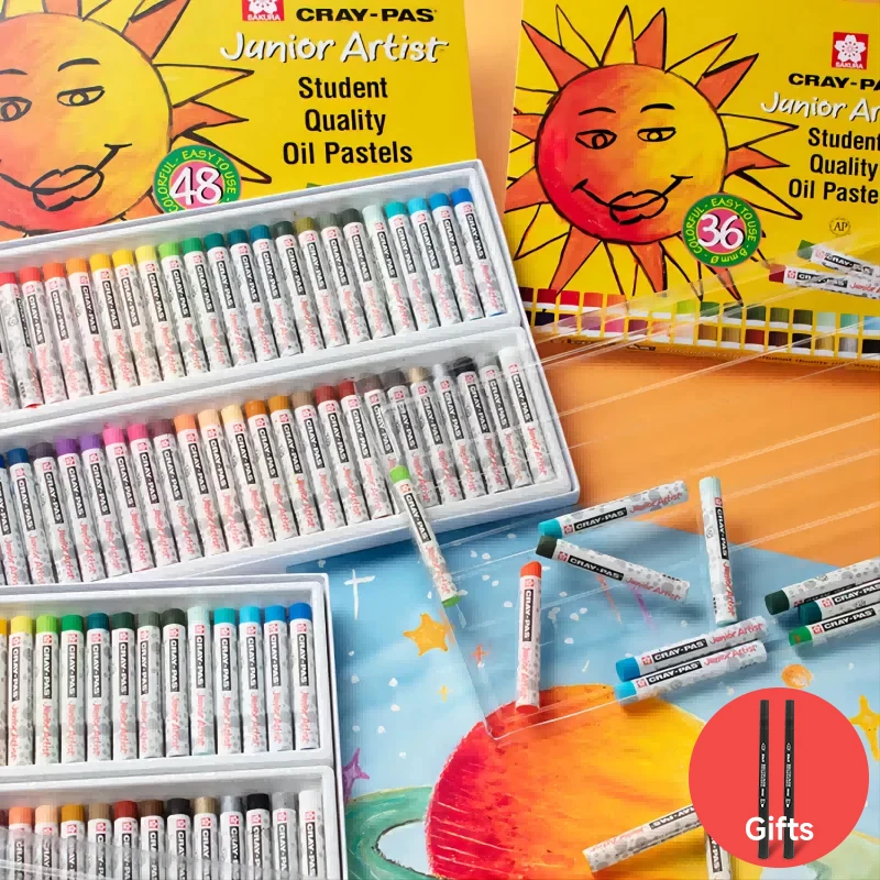 Imagem -01 - Sakura Oil Pastel Pintura Crayons Grupo Segurança das Crianças Desenho Lavável Crayons Coloridos Papelaria 12 Cores 16 Cores 25 Cores 36 Cores 50 Cores sakura oil pastel pintura crayons grupo seguranca das criancas desenho lavavel crayons coloridos papelaria 12 cores 16 cores 25 cores 36 cores 50 cores 01