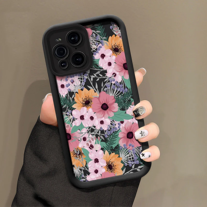 جراب هاتف لموتورولا موتو إيدج 50 60 Funsion 40 Neo G56 G86 G35 G52 G53 G54 G60 G75 زهرة نمط سيليكون ماتي غطاء