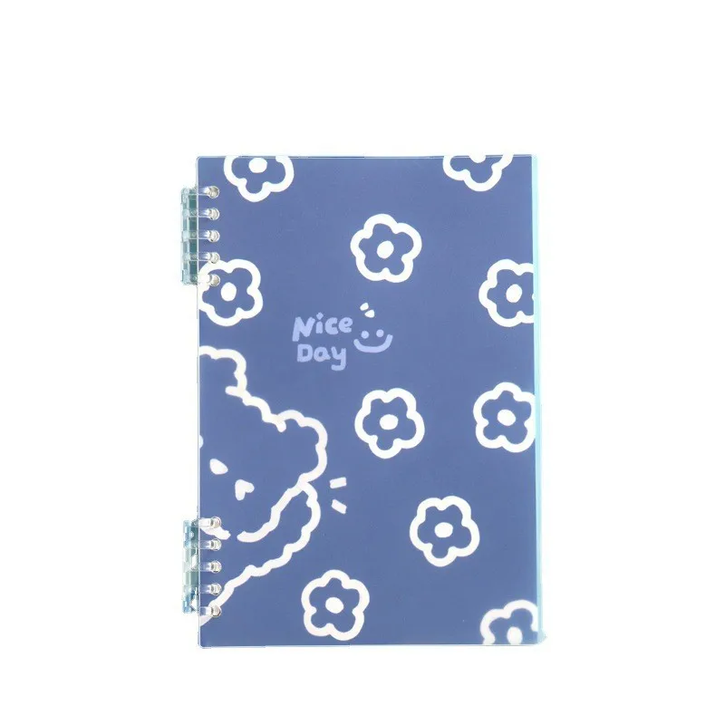 A5 B5 Flower Binder Notebook Loose Leaf Spiral Notebook Paper Diary Planner Notepad Removable Cute Thickened Coil Shell Notebook