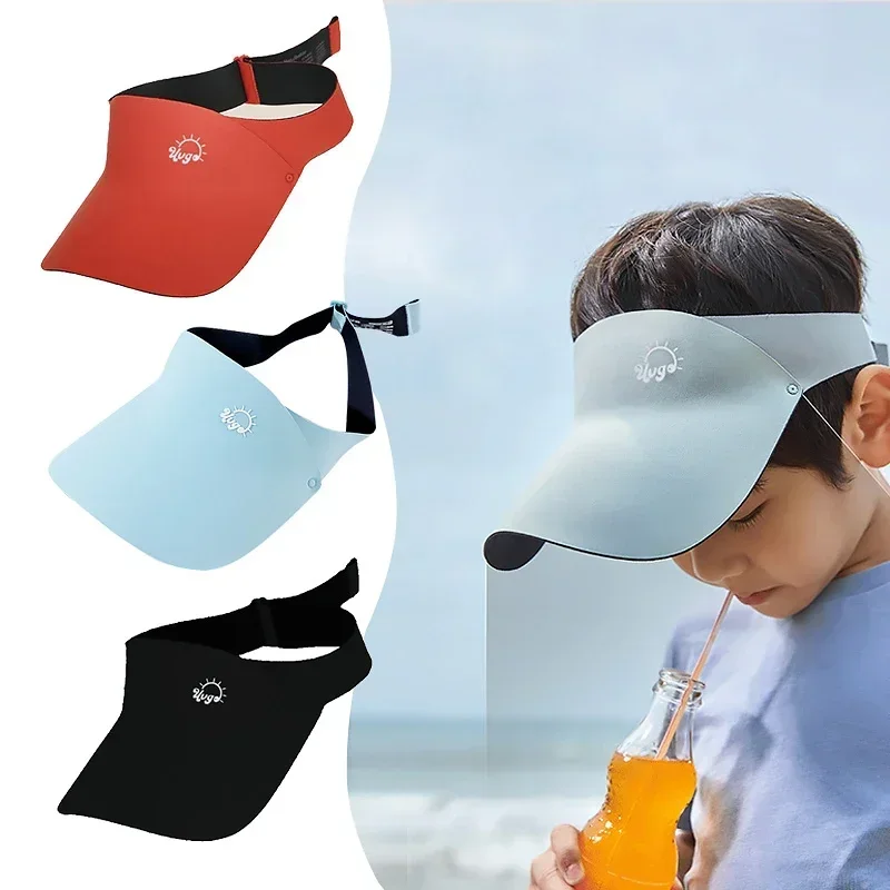 Summer Sports Hat For Kids Boys Girls Children's Outdoor Empty Top Sunscreen Hats Adjustable UV Protection Tennis Baseball Cap