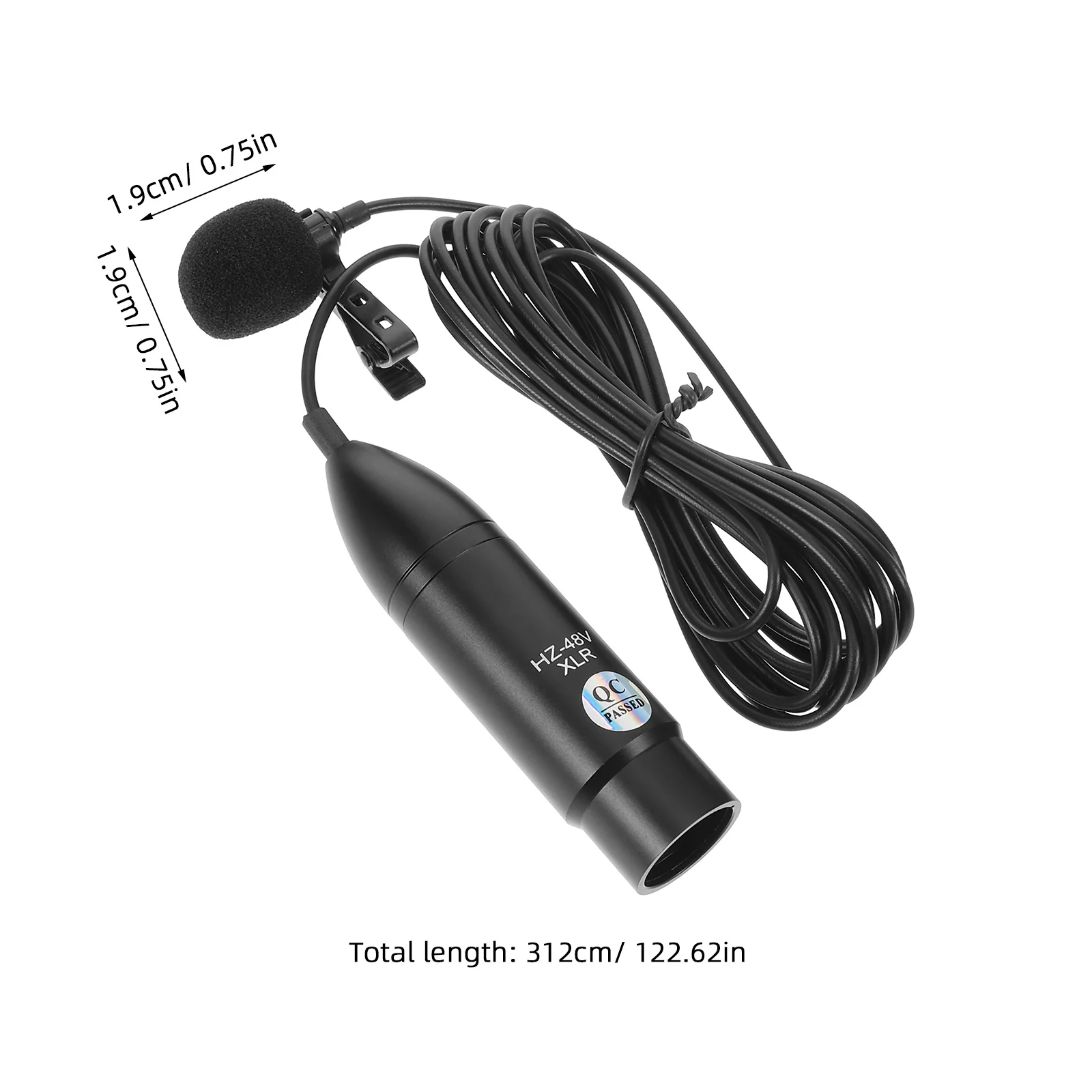 ไมโครโฟนแบบหนีบปกเสื้อ 48V XLR แบบสามขา พกพาสะดวก ใช้สำหรับบันทึกเสียง พูด ออกอากาศสด ใช้ไมโครโฟนแบบหนีบปกเสื้อสำหรับงานเสียง