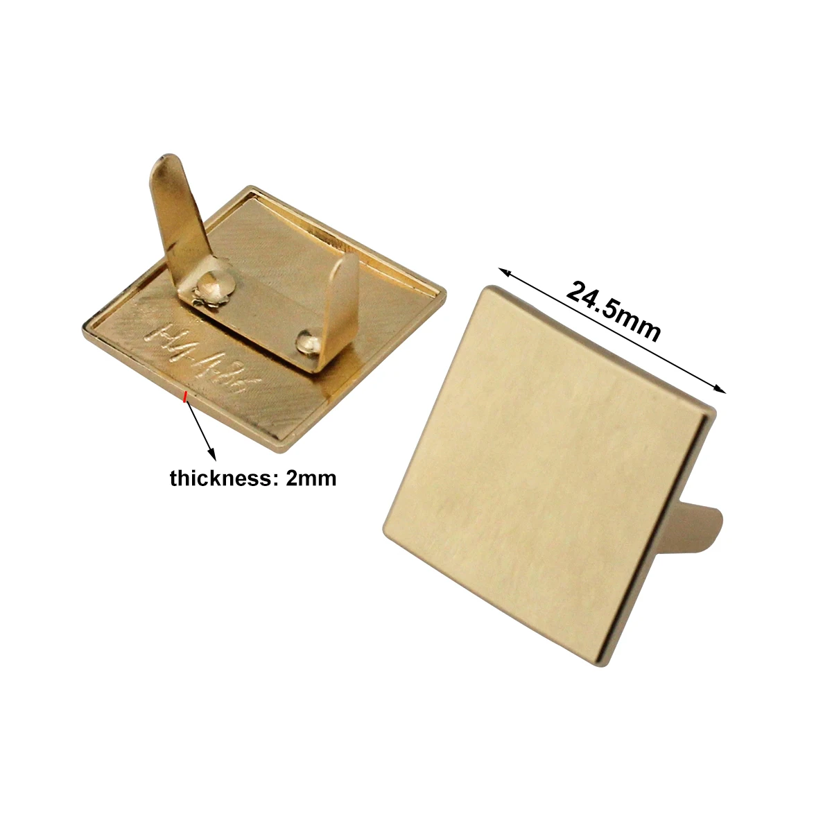 1pcs Metal Square Shape Buckle Fashion Clip Clasp for Webbing Leather Craft Bag Strap Belt Garment Luggage DIY Accessories