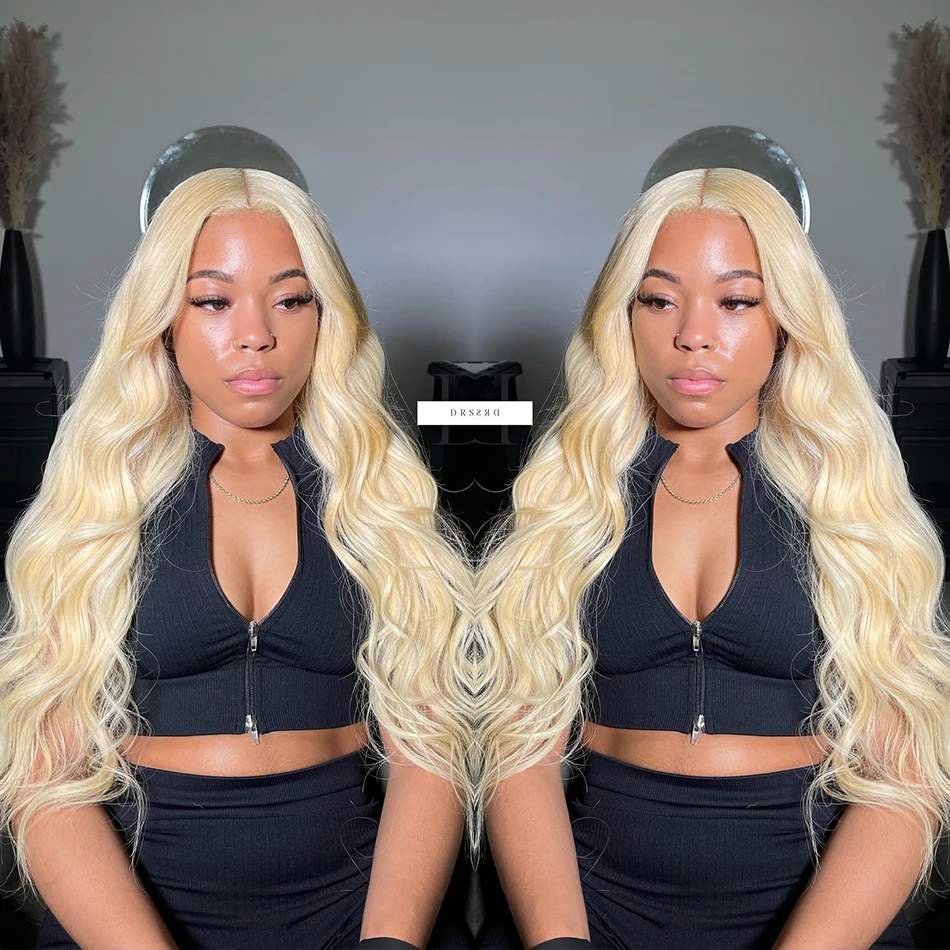 Wulala 250 Density 613 Hd lace frontal wig 13x6 Body Wave Lace Front Wig  Brazilians 13x6 Hd Lace Frontal Wigs Blonde Human Hair