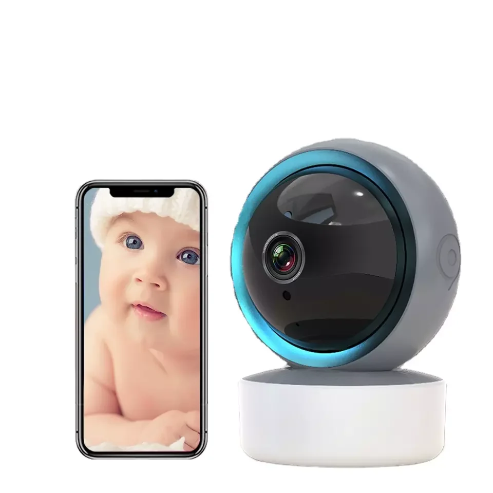 

WiFi Camera Baby Monitor With Two Way Audio Night Vision Tracking Motion Detection Wireless Night Vision Monitoring 360 Degrees