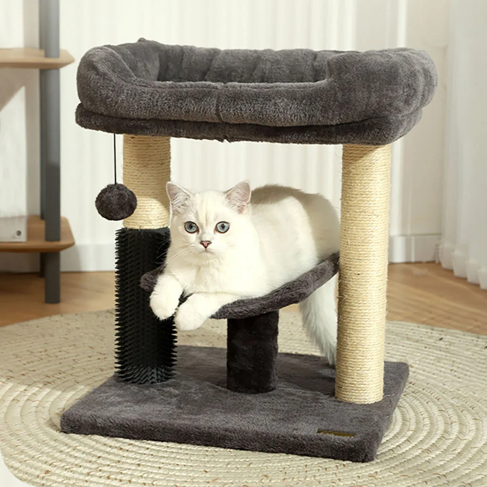 

Cat Climbing Frame Cat's Nest Cats Tree Integrated Shelf Small Jumping Platform Cat Scratch Pole Sisal Cats Toys Pet Supplies