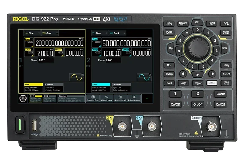 DG902 Pro/DG912 Pro/DG922 Pro- 70/150/200MHz Function/Arbitrary Waveform Generator 2 Channel 7