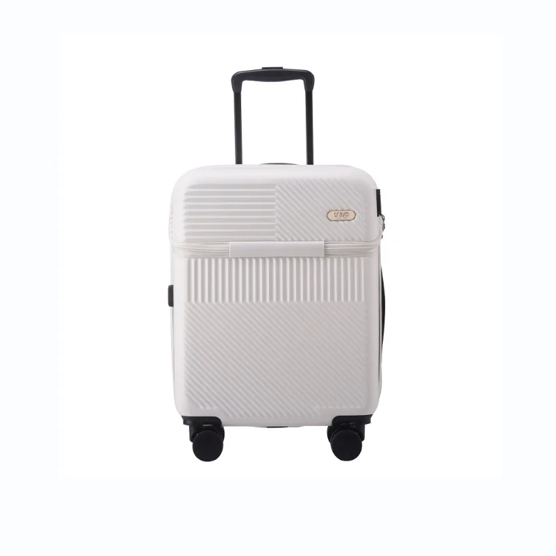 Front opening boarding suitcase, female 20 inch universal wheel trolley box, 24 travel box