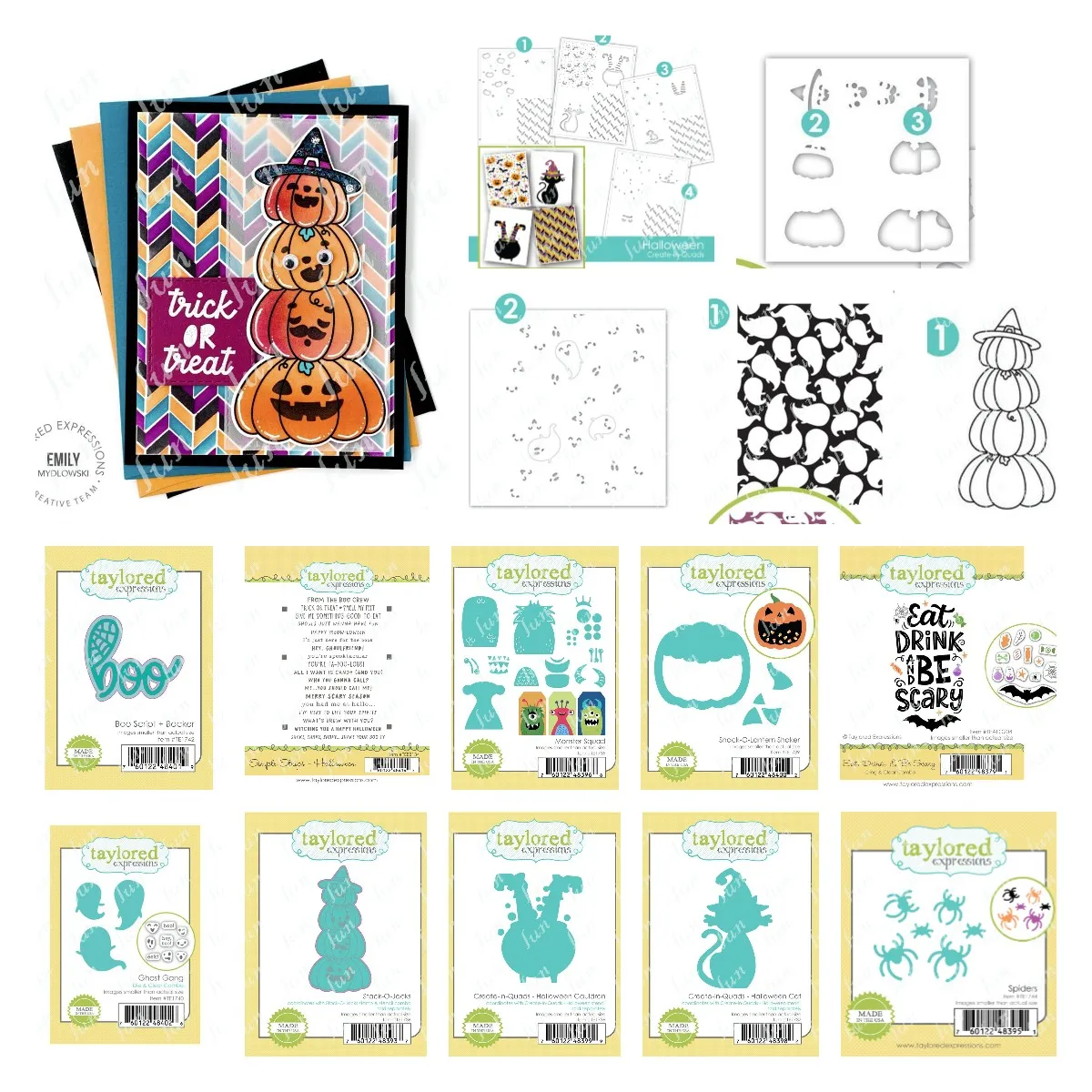 

Halloween Clear Stamps Stencils and Cutting Dies 2022 New Arrivals Monster Squad Boo Molds Scrapbooking Paper Embossing Template