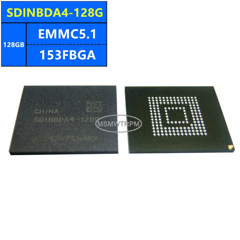 SDINBDA6-128G-XI SDINBDA6-128G SDINBDA4-128G EMMC5.1 128GB 153FBGA شريحة الذاكرة IC مكونات إلكترونية جديد الأصلي