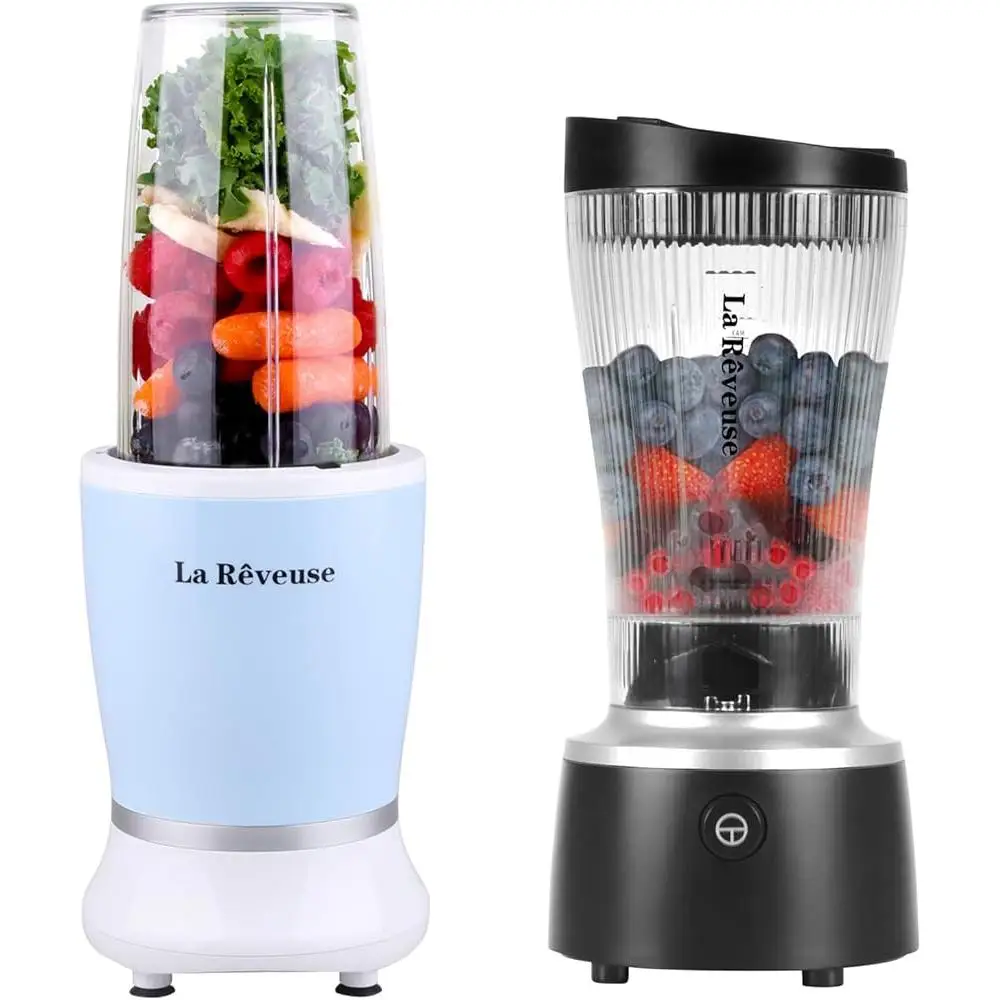 250W Smoothie Blender Portable Travel Mug One Touch Easy Operation BPA Free Healthy Drink Maker Juice Mixer Cup Grater Chopper