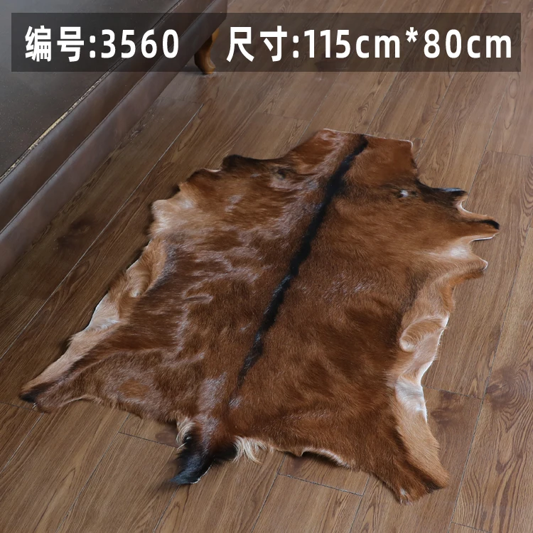 Unique Natural Goat leather Rug Wool Leather Chair Cushion Carpet for living room cat mattress dog beds real goat fur 115cm80cm