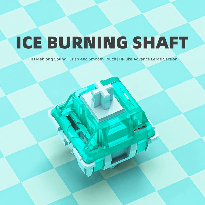 WISH 70 Uds. F.S interruptores de eje para quemar hielo 5 pines eje de párrafo grande avanzado para teclado mecánico para juegos DIY