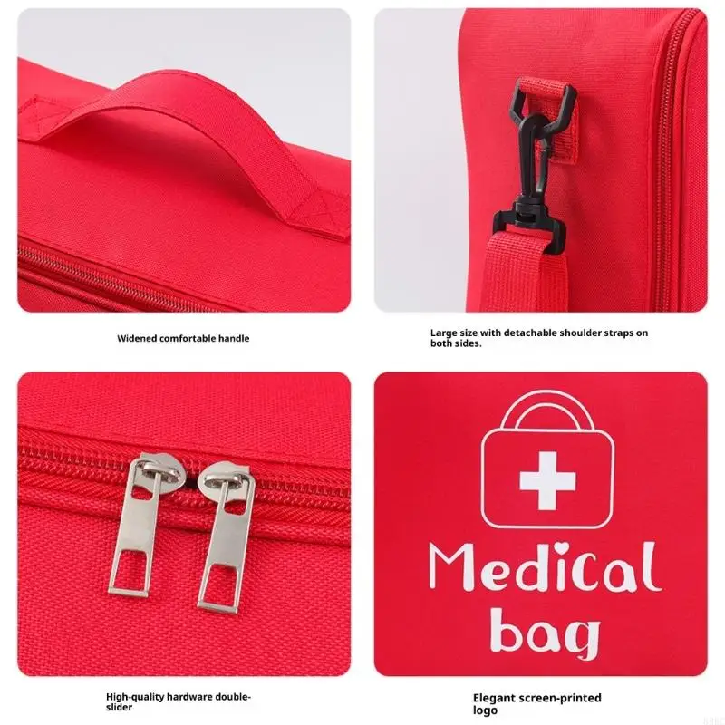 medicina emergência à prova choque, organizadores, material oxford à prova d&#039;água com divisórias internas para e