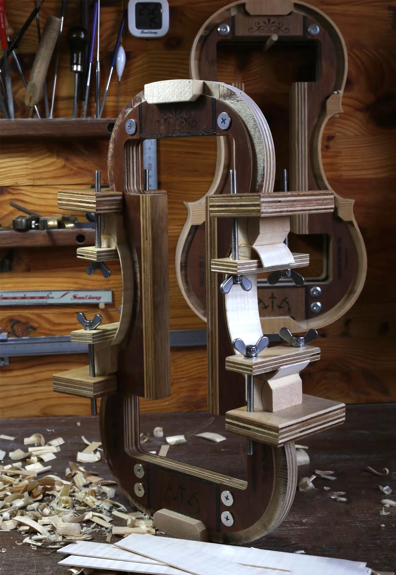 المهنية الكمان صنع قالب الكمان صنع قالب الإطار الكلاسيكي الكمان نوع إنتاج الآلات الموسيقية #6