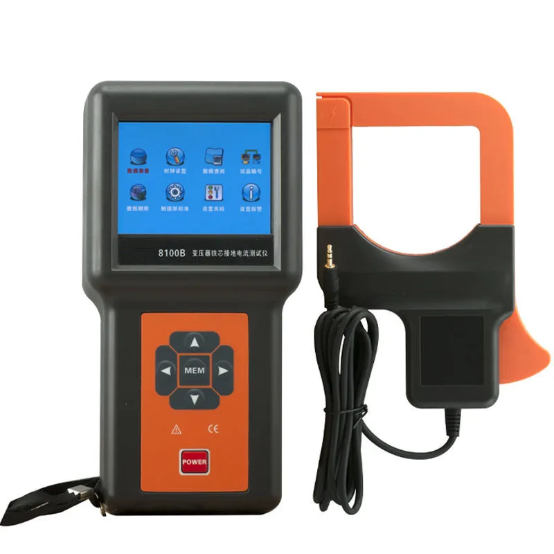 3.5 Inch 1000A Transformer Iron Core Grounding Current Tester 1000HZ AC 1000A Frequency 200sets USB Interface PLS-8100B