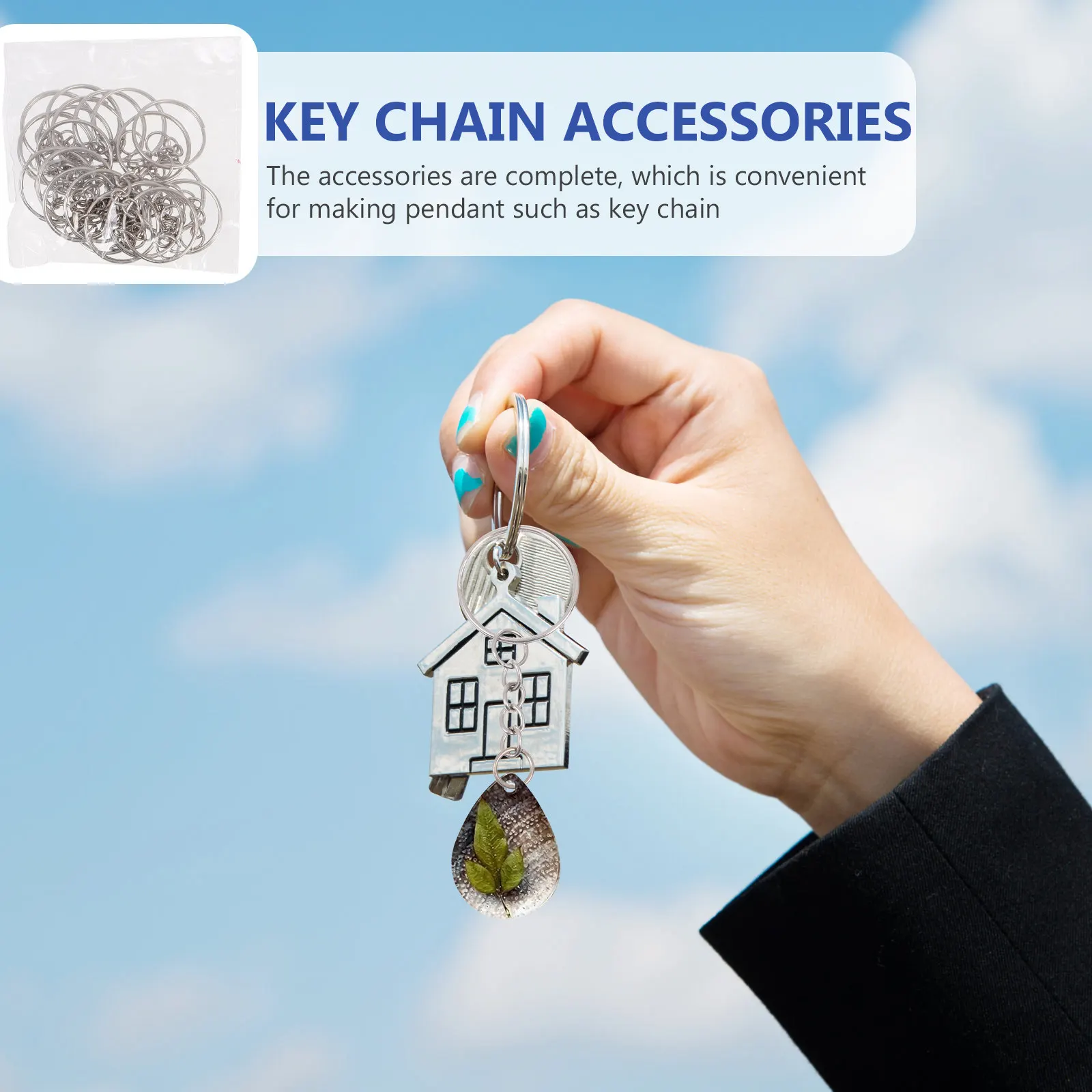 

1Set Resin Keychain Pendant Mold Silicone Flexible DIY Jewelry Craft Mold for Pendant Making Charm Resin Keychain Molds