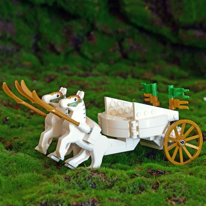 Movie Medieval Elf Chariot Soldiers Army lotr Action Figures Mini Bricks Assemble Building Blocks MOC DIY Toys for kid gifts