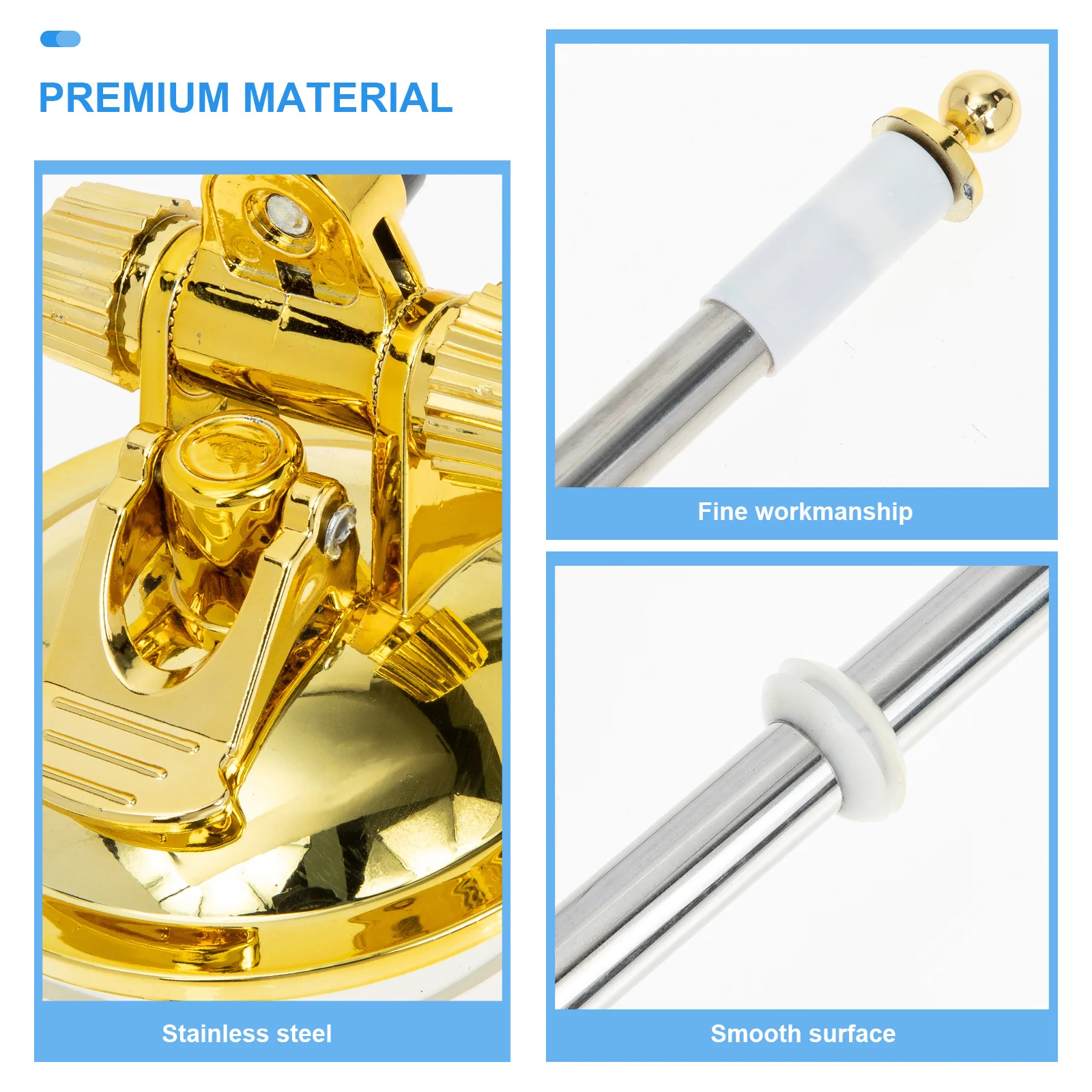 

Robust Metal Flagpole Holder with Suction Cup Telescopic Design Flag Pole Bracket for Car Parades Multi Use Outdoor Flag Base